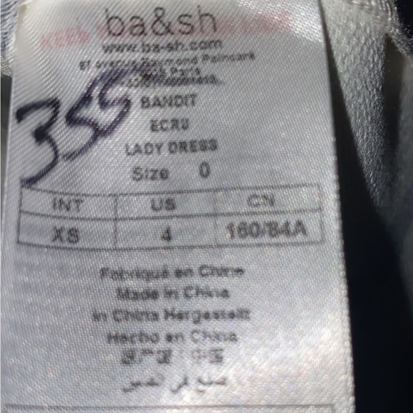 BA&SH
Butterfly-print Crewneck 3/4-sleeves Dress In White - Picture 7 of 12